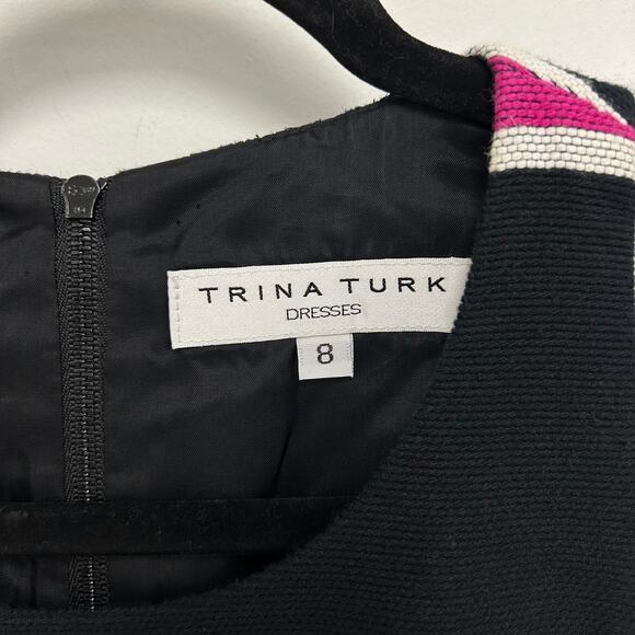 Trina Turk Loma Stripe Sleeveless Shift Dress Womens 8 Multicolor - Picture 5 of 7